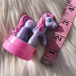 My Little Pony Stamp Vintage Toy Pink Purple Figure Girls Collectible Butterfly
